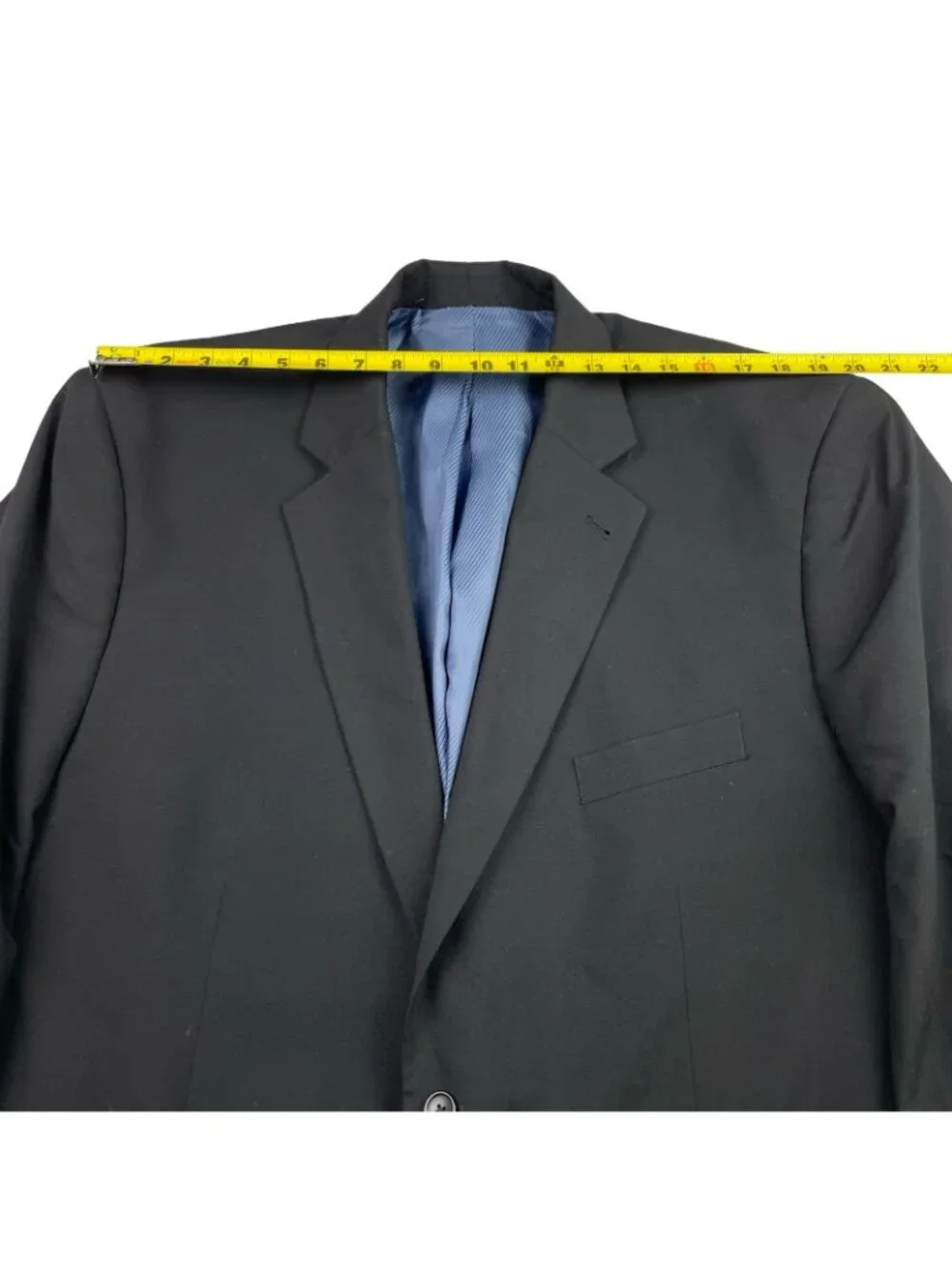 Oak Hill Men's Wool Blend 2-Button Blazer Black • 52L